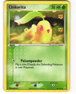 Chikorita Reverse Holo Pokemon TCG Hidden Legends 55/101 MP - Image 1