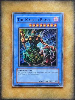 Yugioh The Masked Beast RP02-EN027 Super Rare 2025 Print NM - Image 1