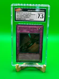 2002 Yu-Gi-Oh 1st Edition Seven Tools of the Bandit #MRD-129 CGC 7.5 - Image 1