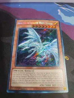 BLUE-EYES ALTERNATIVE WHITE DRAGON * 1ST EDITION SECRET RARE RA02-EN010 YUGIOH! - Image 1
