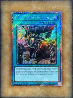 Yugioh Fusion Deployment RA02-EN065 Platinum Secret Rare 1st Ed NM - Image 1