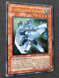 Yugioh Elemental Hero Bubbleman 1st Edition Ultimate Rare CRV-EN014 NM - Image 3