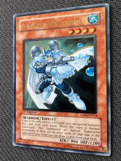 Yugioh Elemental Hero Bubbleman 1st Edition Ultimate Rare CRV-EN014 NM - Image 4