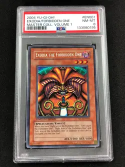 Yugioh 2004 Exodia The Forbidden One MC1-EN001 PSA 8 Secret Rare - Image 1