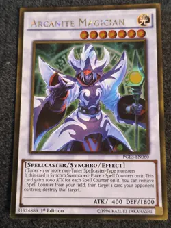 Yu-Gi-Oh TCG Arcanite Magician PGL3-EN060 Gold Rare 1st Edition NM/M - Image 1