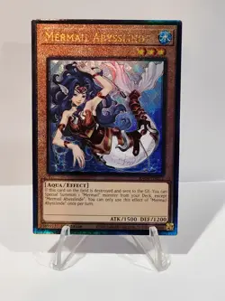 Mermail Abysslinde 1st Edition Prismatic Ultimate Rare RA04-EN011 Yu-Gi-Oh! NM - Image 1