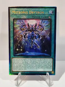 Meteonis Drytron 1st Edition Prismatic Ultimate Rare RA04-EN096 Yu-Gi-Oh! NM - Image 1