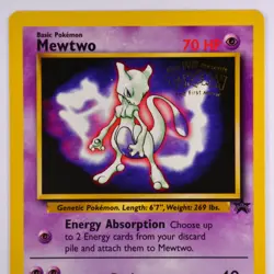1999 Pokemon Card - Mewtwo Promo Card #3 - Unplayed / Unused - Image 2