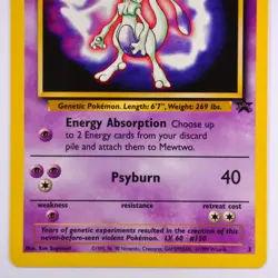 1999 Pokemon Card - Mewtwo Promo Card #3 - Unplayed / Unused - Image 3