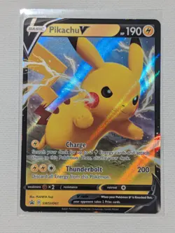 Pikachu V SWSH061 Pokemon TCG Sword & Shield Promo Cards NM - Image 1