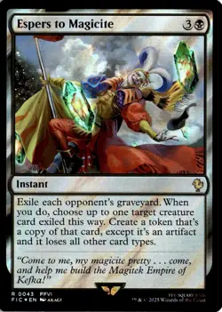 MTG FIC Surge Foil Espers to Magicite Commander: Final Fantasy 43 R NM Card Scan - Image 1