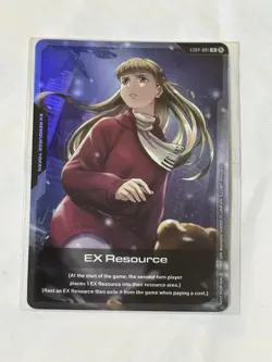 SDCC 2025 Comic Con Gundam TCG Relena EX Resource EXRP-001 Gundam Card Promo - Image 1
