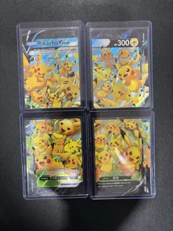 Pikachu V-UNION 4-Card Set Holo Crown Zenith 159/159-162/159 English - Image 1