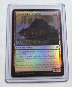 Slumbering Cerberus #94 Foundations Foil Creature MTG NM/M - Image 1