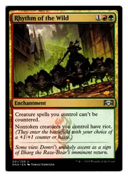 Magic MTG Rhythm of the Wild 201 UC Ravnica Allegiance English Card Near Mint - Image 1