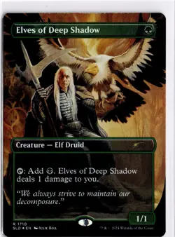 MTG Secret Lair Julie Bell Foil Elves of Deep Shadow 1710 SLD R NM Scan MagicThe - Image 1