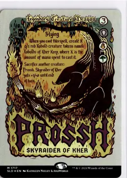 MTG Secret Lair Foil Prossh, Skyraider of Kher 1717 SLD M NM Scan MagicTheGather - Image 1