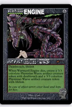 MTG Secret Lair BrainDead Non-Foil Wurmcoil Engine 1661 SLD M NM Scan MagicTheGa - Image 1