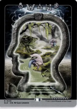 MTG Secret Lair BrainDead Non-Foil Swamp () 1649 SLD R NM Scan MagicTheGathering - Image 1