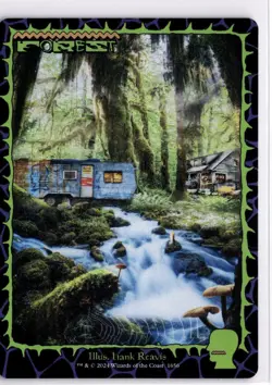 MTG Secret Lair BrainDead Non-Foil Forest () 1656 SLD R NM Scan - Image 1