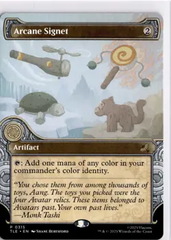 MTG TLE Non-Foil Arcane Signet (Showcase) P 315 NM Avatar: The Last Airbender: E - Image 1