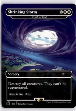 MTG Secret Lair Fortnite Non-Foil Shrinking Storm - Wrath of God 441 SLD R NM Sc - Image 1
