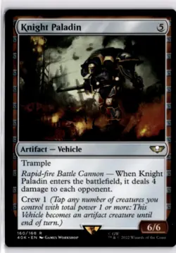 MTG 40K Non-Foil Knight Paladin Universes Beyond: Warhammer 40,000 R 160 NM Forc - Image 1