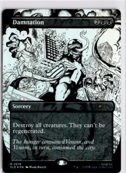 MTG Secret Lair Venom Foil Damnation () 2019 SLD R NM Scan MagicTheGathering Dro - Image 1