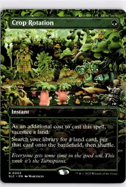 MTG Secret Lair Non-Foil Crop Rotation 3 SLC R NM Encyclopedia - Image 1