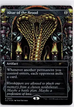 MTG Secret Lair Foil Altar of the Brood 1 SLC R NM Encyclopedia - Image 1