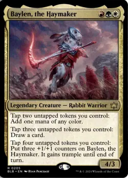 MTG Bloomburrow Non-Foil Baylen, the Haymaker 205 BLB R NM Scan MagicTheGatherin - Image 1