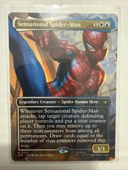 MTG Sensational Spider-Man 0025 Regular (Borderless) Marvel's Spider-Man NM - Image 1