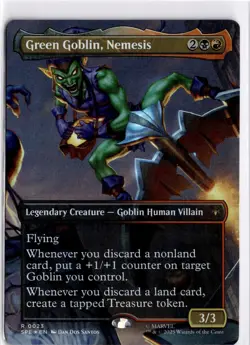 MTG SPM Foil Green Goblin, Nemesis (Borderless) 23 Marvel's Spider-Man: Eternal- - Image 1