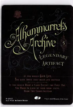 MTG Secret Lair Foil Alhammarret's Archive 27 SLC M NM Encyclopedia - Image 1