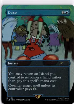 MTG SpongeBob SquarePants Secret Lair Daze 1934 Foil Magic Mr. Krabs Shack Magic - Image 1