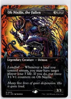 MTG Secret Lair Non-Foil Ob Nixilis, the Fallen 15 SLC M NM Encyclopedia - Image 1