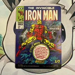 MTG Tony Stark (Borderless) (0392) - Marvel Super Heroes (MSH) - Image 1