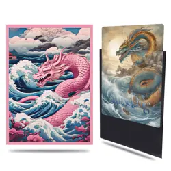 Yugioh Dragon Kartenhullen 67x92mm Premium Art Sleeves 64 Stuck TCG Pokemon MTG - Image 2
