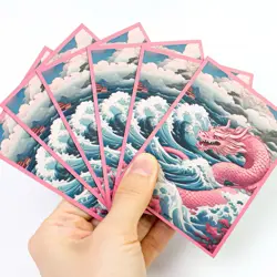 Yugioh Dragon Kartenhullen 67x92mm Premium Art Sleeves 64 Stuck TCG Pokemon MTG - Image 5