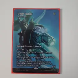 Doom Variant (Roaming Throne) Full Art Foil M0099 NM Magic The Gathering - Image 1