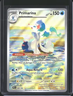 Primarina 088/084 Illustration Rare Pitch Black Pokemon Holo NM/M - Image 1
