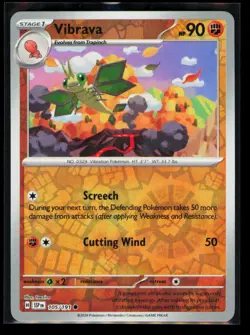 Pokemon Surging Sparks Vibrava 105/191 Common Reverse Holo NM - Image 1