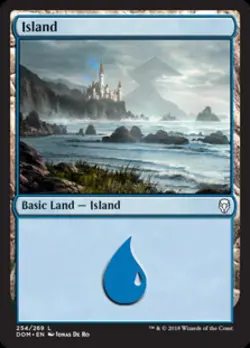Island (254) - Near Mint MTG Dominaria - Image 1
