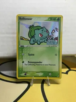 Bulbasaur 45/100 Reverse Holo EX Crystal Guardians Pokemon Card DMG - Image 1