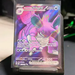 Team Rocket's Nidoking ex - 216/182 Destined Rivals Full Art Pokemon - Image 1