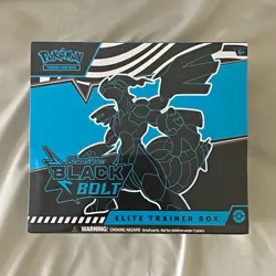 Pokemon TCG Scarlet & Violet Black Bolt Elite Trainer Box Booster Promo 45c 2025 - Image 1