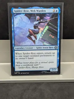 Spider-Byte, Web Warden X1 NM Marvel's Spider Man MTG - Image 1