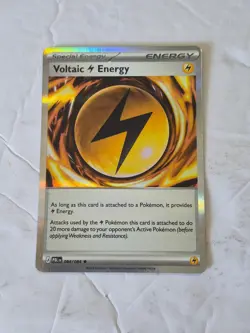 Voltaic Lightning Energy 084/084 Holo Rare Pitch Black Pokemon Near Mint - Image 1