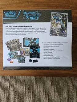 NEW Pokemon TCG Black Bolt Elite Trainer Box ENGLISH Sealed - Image 4