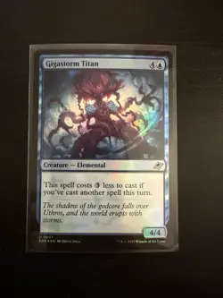 Gigastorm Titan 0057 MTG Edge of Eternities Foil NM NP - Image 1